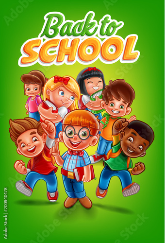 back to school illustration banner