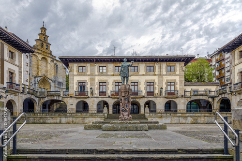 Εκτύπωση καμβά View of the center of Guernica, Basque Country, Spain