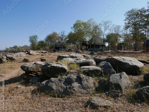 The African water landscape. Kariba Lake, Zimbabwe