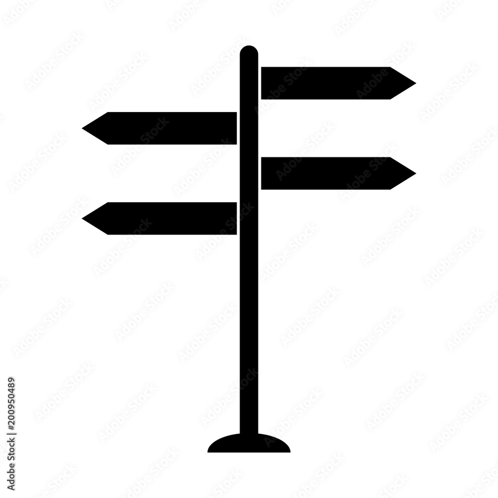 Vector illustration. Icon. Road sign, direction. Vector illustration. Icon. Road sign, direction.