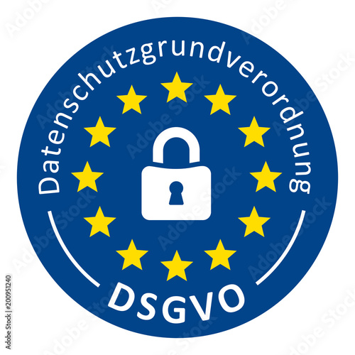 Button Datenschutzgrundverordnung DSGVO