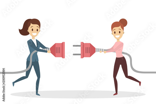 Business connection concept.