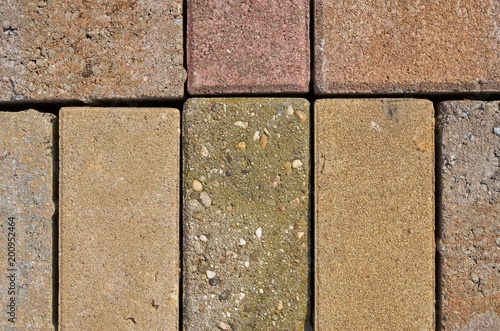 Recycled old bricks