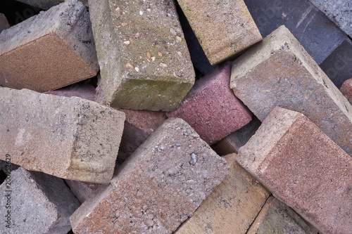 Fototapeta Naklejka Na Ścianę i Meble -  Recycled old bricks