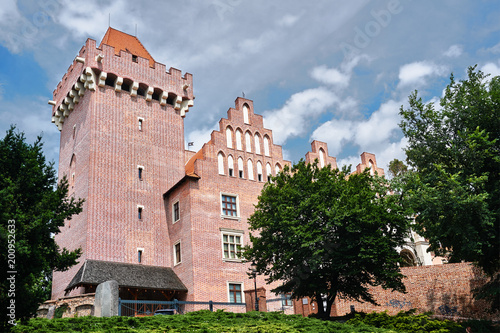Tower reconstructed royal castle in Poznan..