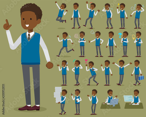 flat type school boy black_1