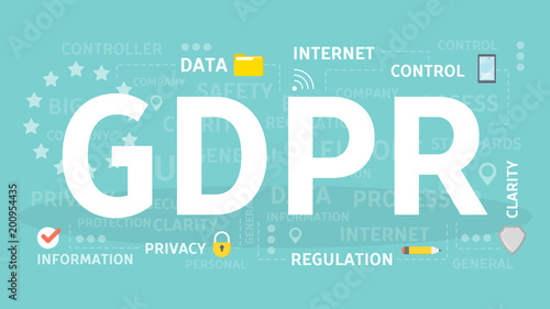 GDPR concept illustration.