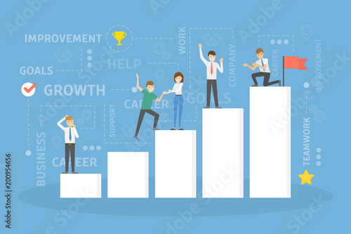 Teamwork growth graph.