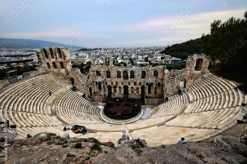 Obraz na płótnie Great Roman Amphitheater, Athens, Greece w salonie