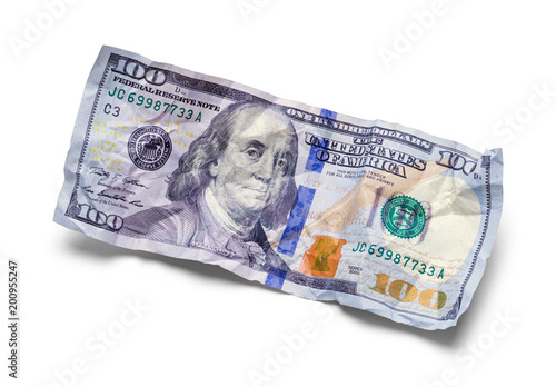 Crushed Hundred Dollar Bill