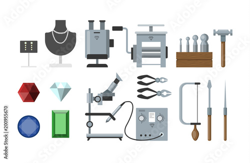 Jewelry instruments set.