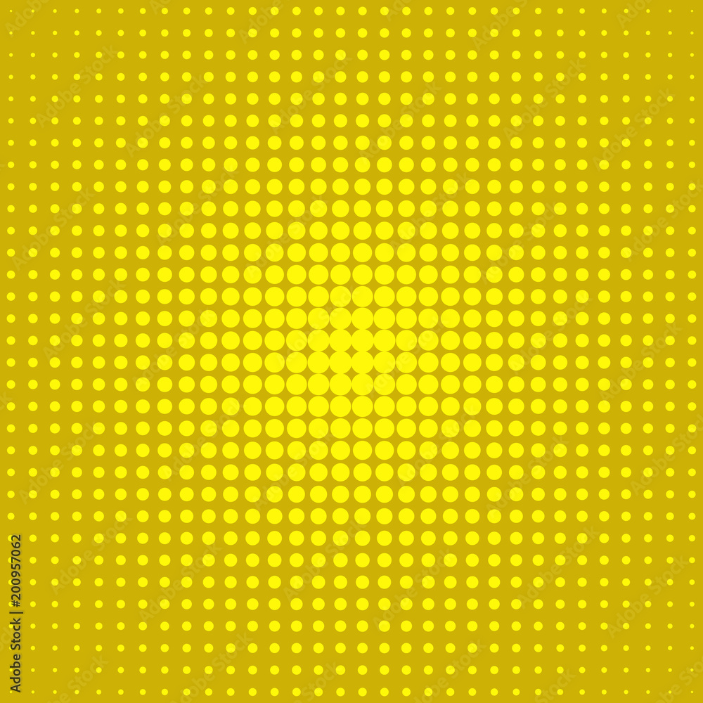 Simple yellow halftone dot pattern background design Simple yellow halftone dot pattern background design