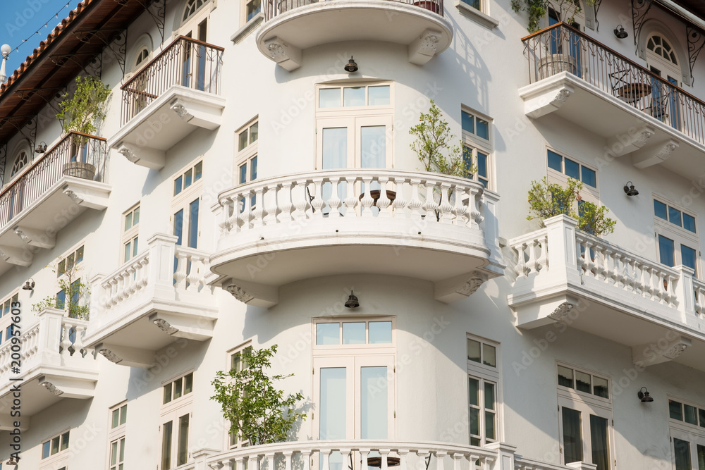 balcony, beautitful building facade exterior 