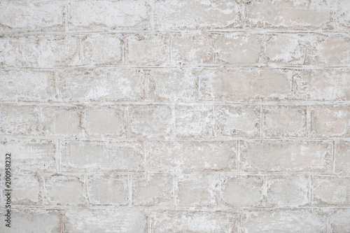 White and gray pink old brick wall background