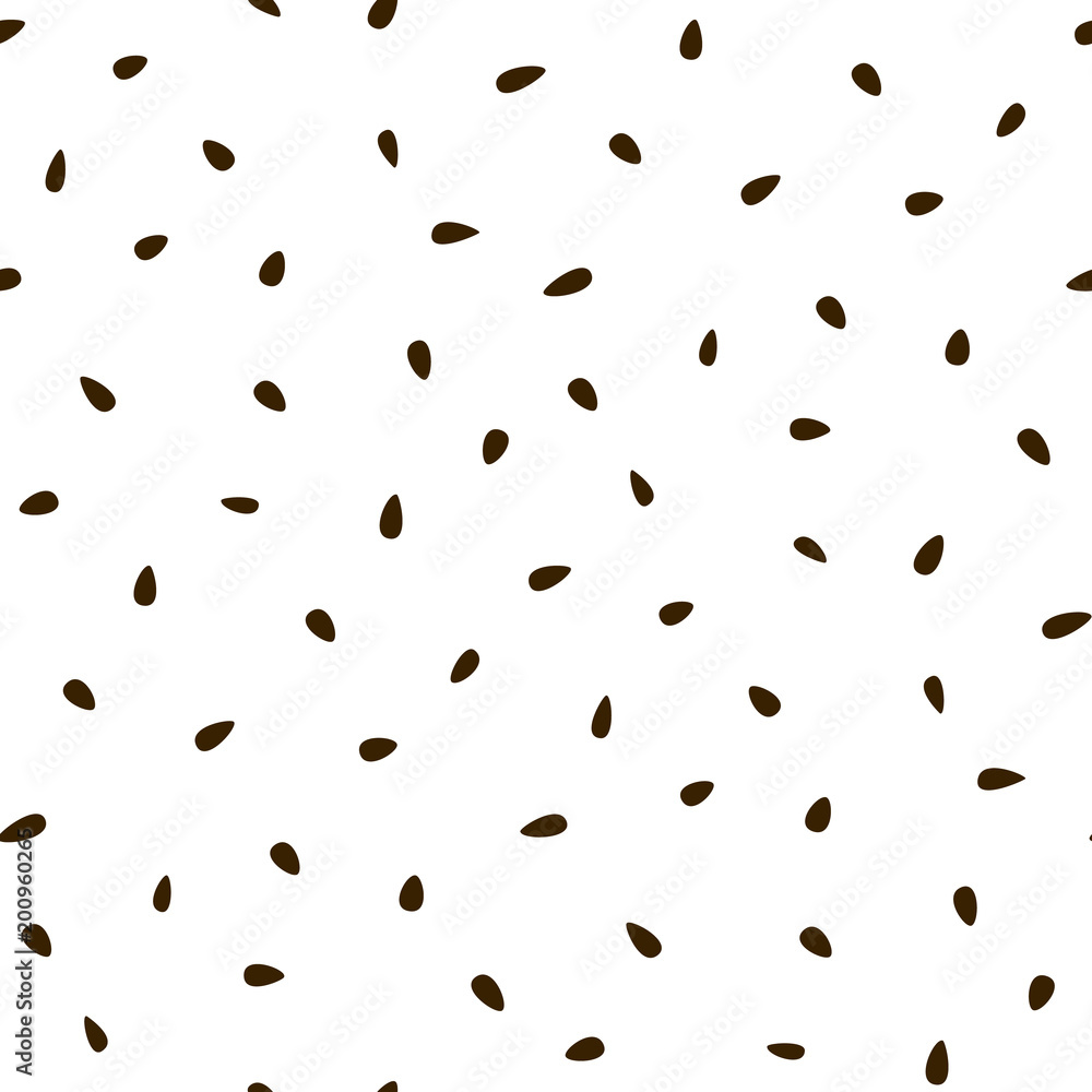 Vector abstract seed background on a white background.