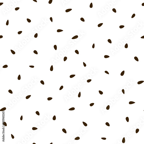 Vector abstract seed background on a white background.