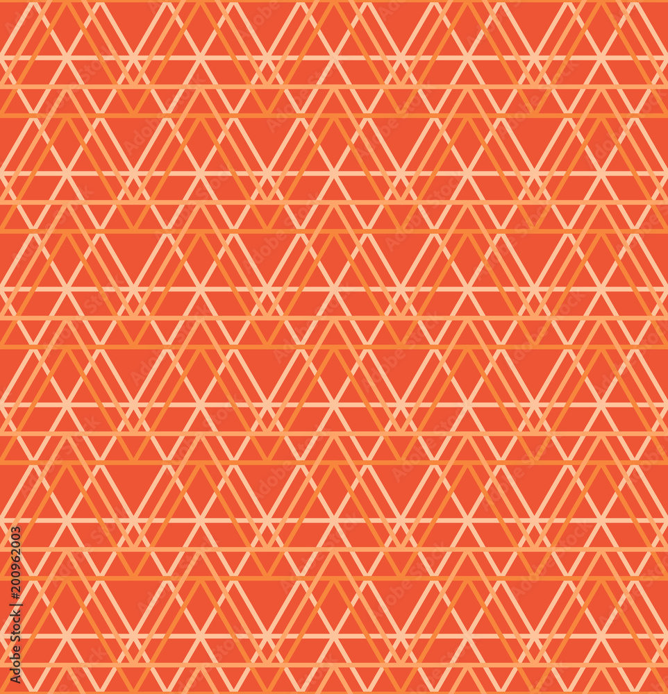 Seamless abstract geometric pattern, orange triange background, vector universal wallpaper Seamless abstract geometric pattern, orange triange background, vector universal wallpaper