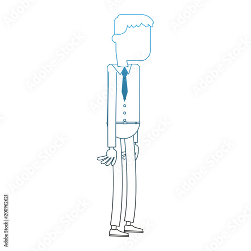 Young businessman cartoon vector illustration graphic design