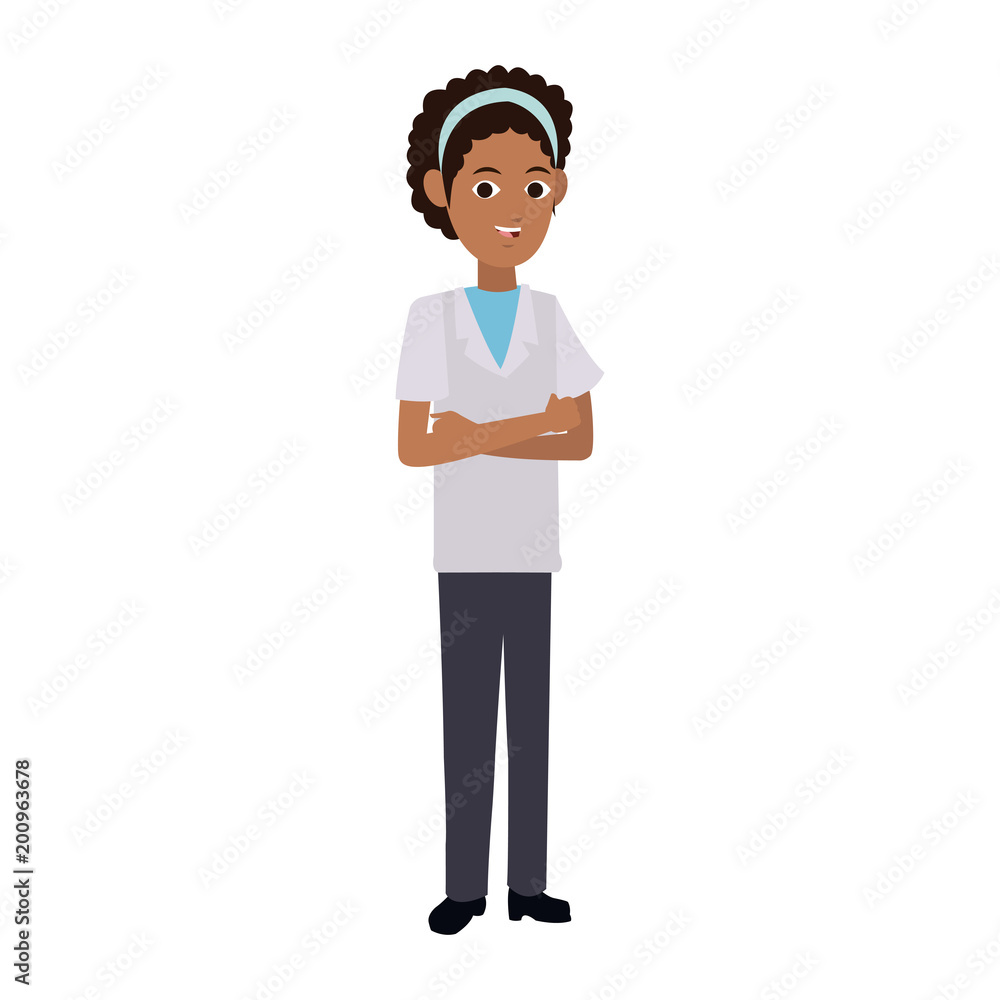 Young nurse cartoon vector illustration graphic design Young nurse cartoon vector illustration graphic design