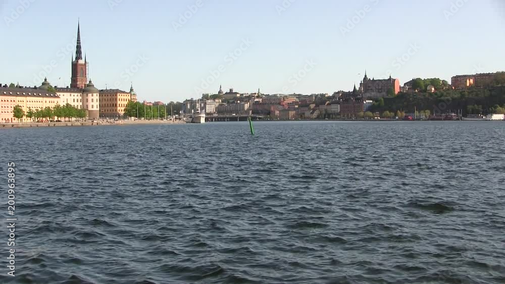 Island of Riddarholmen and Södermalm in Sweden's capital Stockholm. Island of Riddarholmen and Södermalm in Sweden's capital Stockholm.