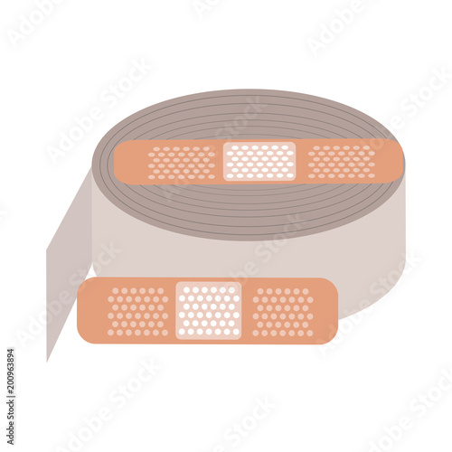 Band and medica gauze vector illustration graphic design