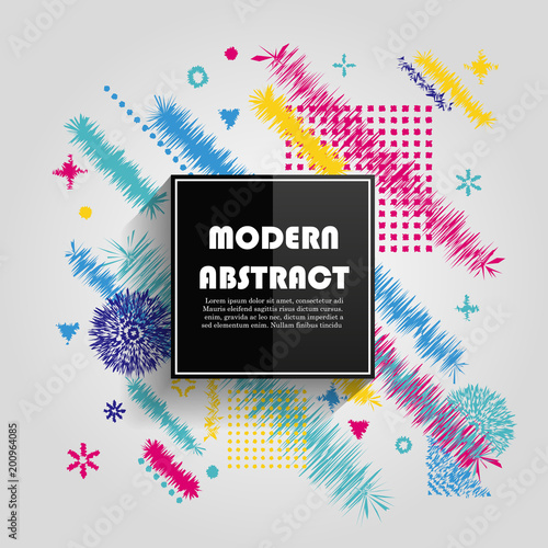 Abstract colorful geometric pattern design 
