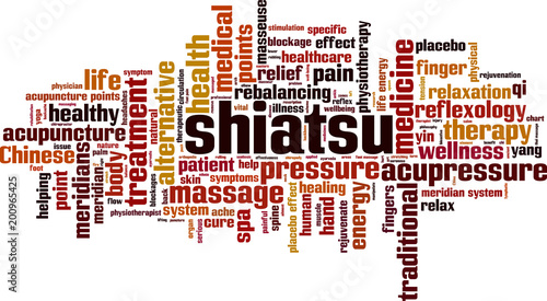 Shiatsu word cloud