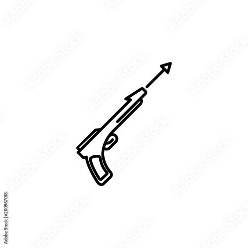spear gun icon. Element of diving, fishing and hunting for mobile concept and web apps. Thin line icon for website design and development; app development. Premium icon