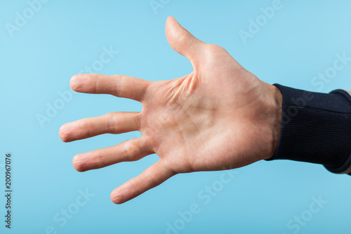 Male hands closeup