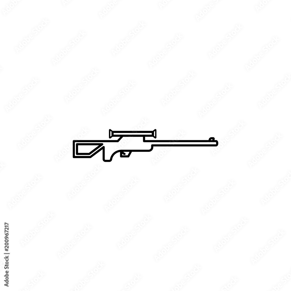 hunting rifle icon. Element of diving, fishing and hunting for mobile concept and web apps. Thin line icon for website design and development; app development. Premium icon hunting rifle icon. Element of diving, fishing and hunting for mobile concept and web apps. Thin line icon for website design and development; app development. Premium icon