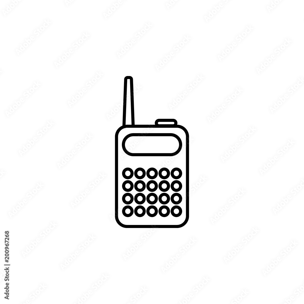 portable radio icon. Element of diving, fishing and hunting for mobile concept and web apps. Thin line icon for website design and development; app development. Premium icon portable radio icon. Element of diving, fishing and hunting for mobile concept and web apps. Thin line icon for website design and development; app development. Premium icon