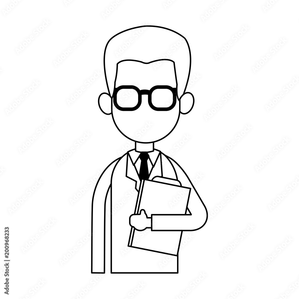 Male doctor cartoon vector illustration graphic design Male doctor cartoon vector illustration graphic design