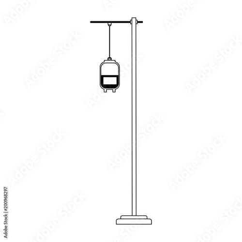 blood bag on pole vector illustration graphic design