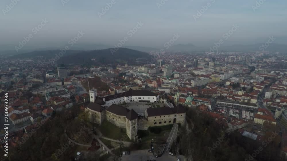 Aerial of the fortress and the city Aerial of the fortress and the city