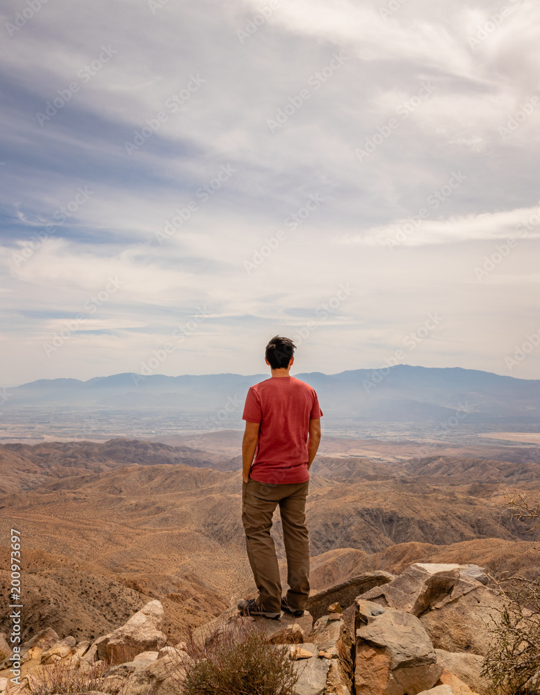 Fototapeta premium Overlooking the Vast Desert Landscape