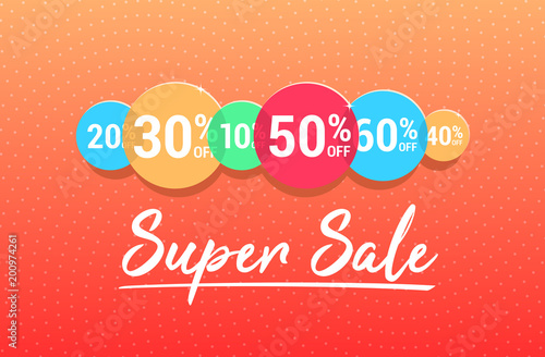 Super Sale % Off Commercial Advertisement