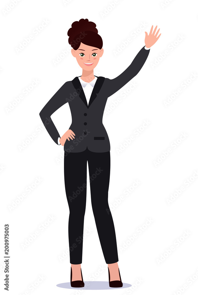 Business woman in suit set. Emotions. Poses. Business woman in suit set. Emotions. Poses.