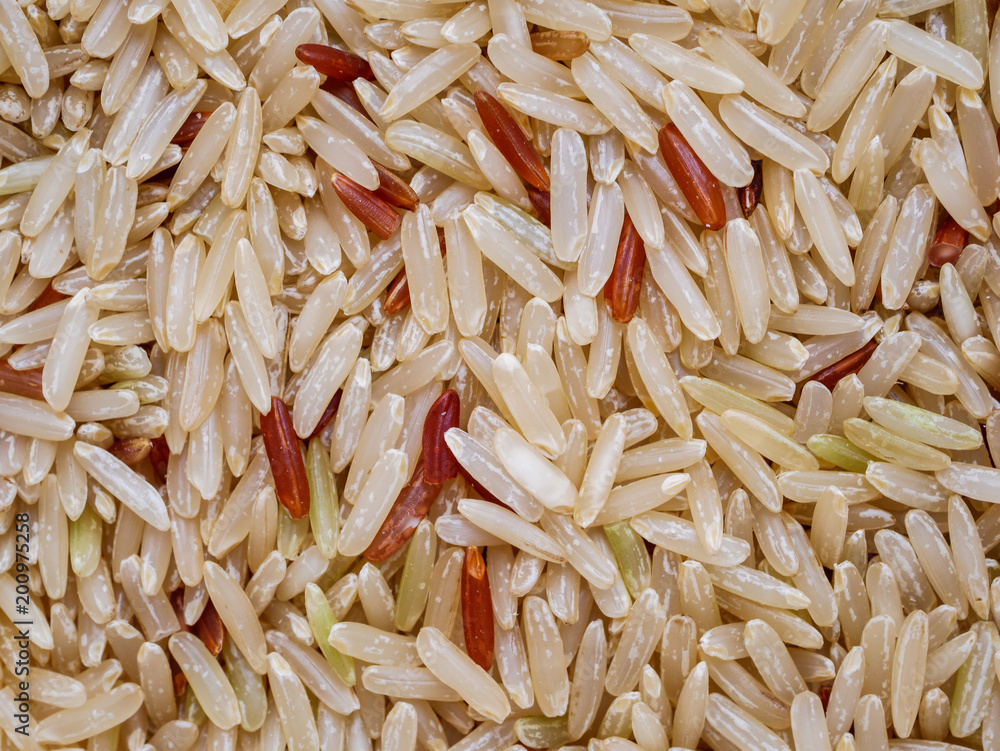 Jasmine brown rice texture.