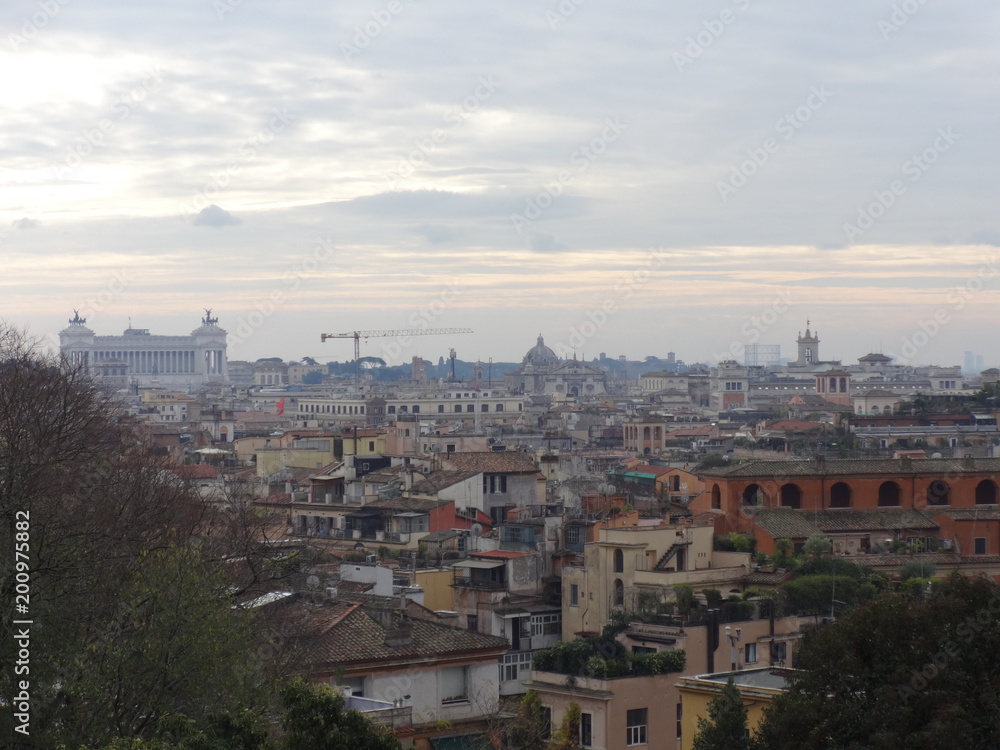 Fototapeta Roofs of Rome 4