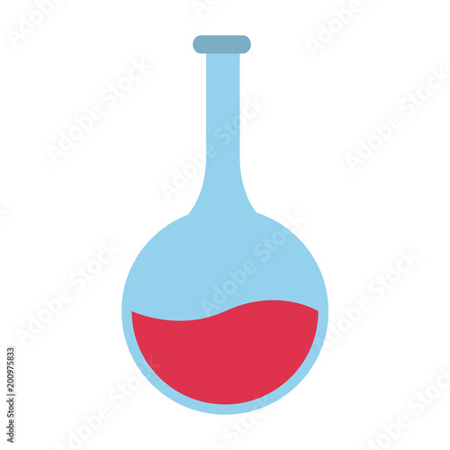 Chemistry flask lab vector illustration graphic design