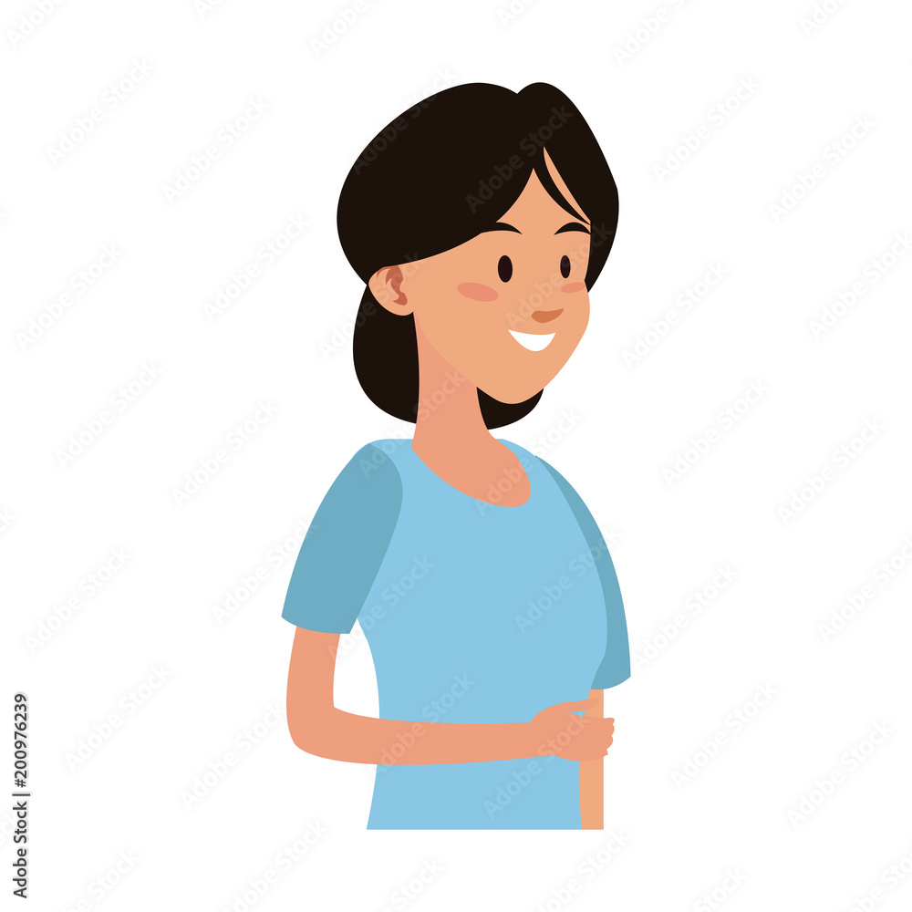 Young woman cartoon vector illustration graphic design Young woman cartoon vector illustration graphic design