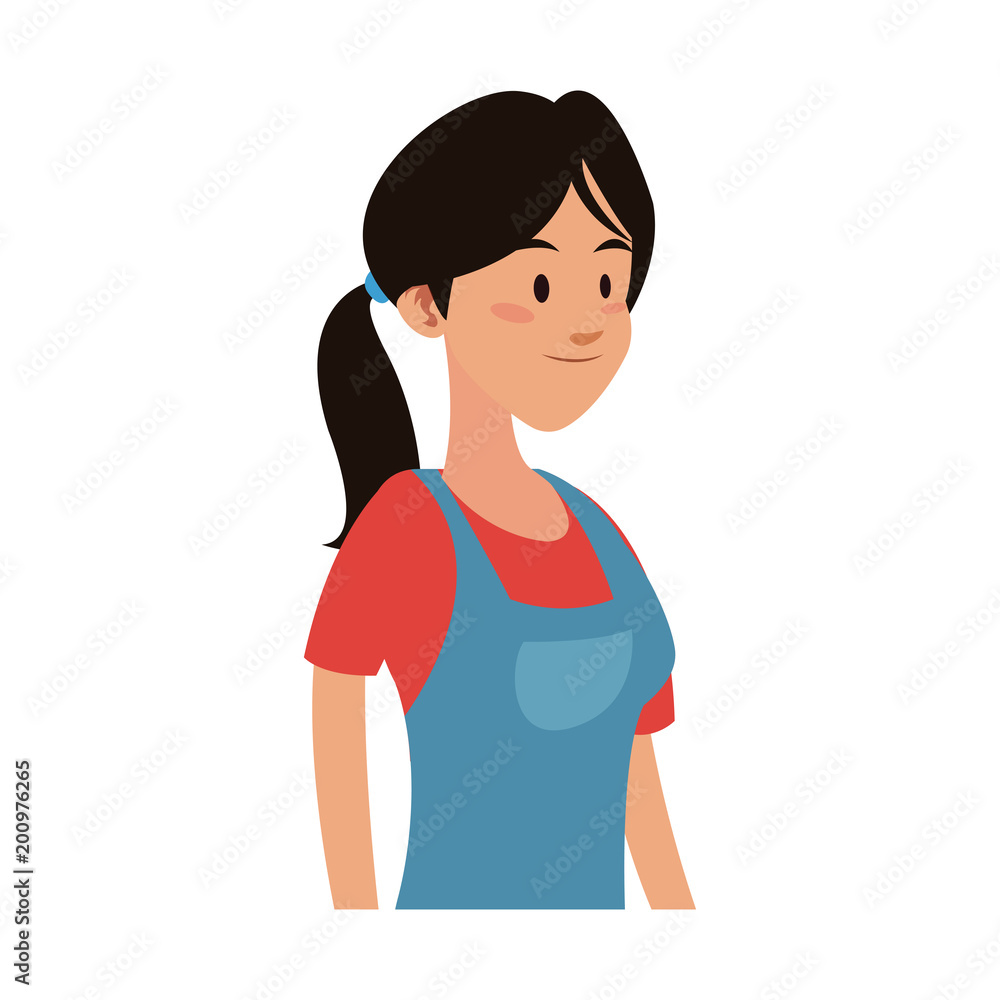 Young woman cartoon vector illustration graphic design Young woman cartoon vector illustration graphic design