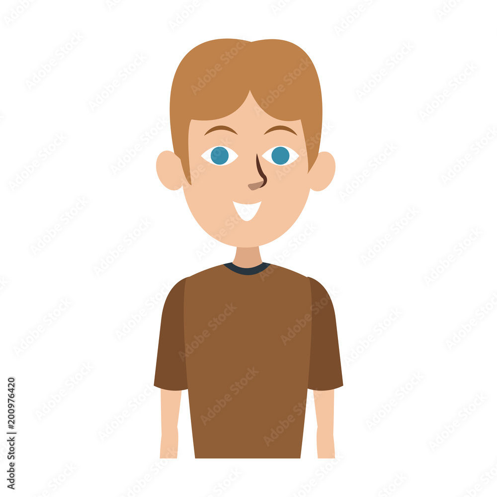 Young man with casual clothes vector illustration graphic design Young man with casual clothes vector illustration graphic design
