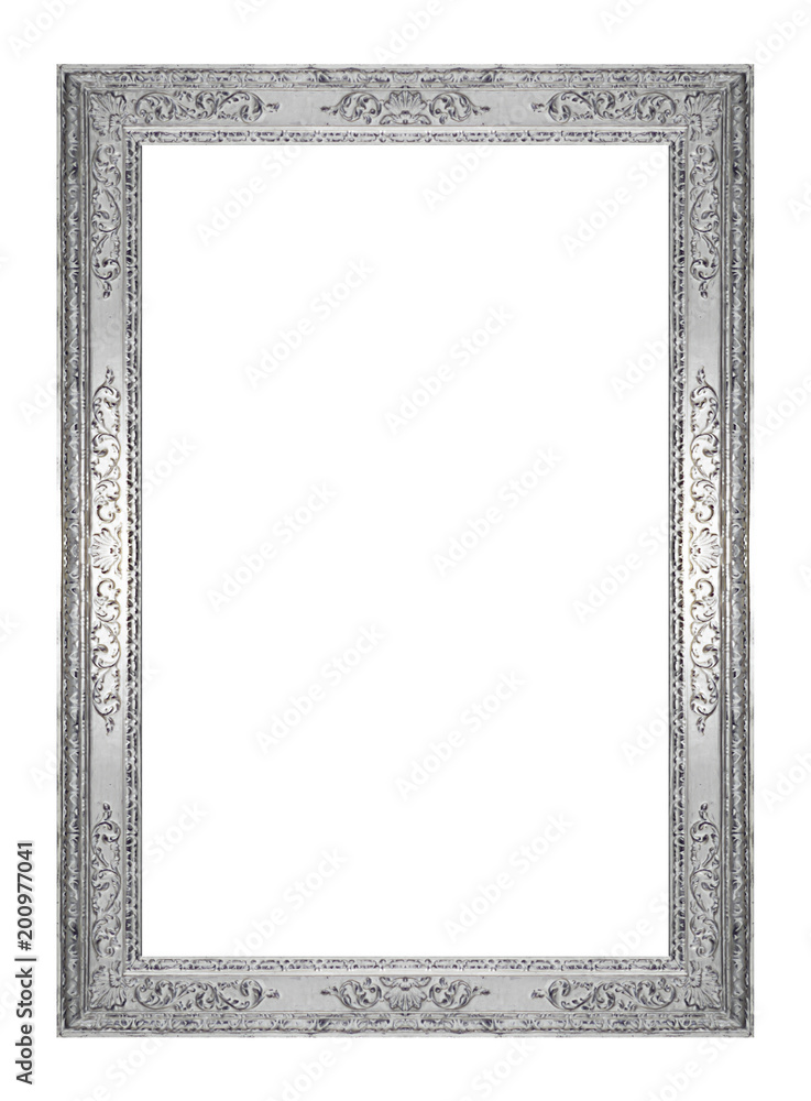 Antique gold frame isolated on black background, clipping path Antique gold frame isolated on black background, clipping path