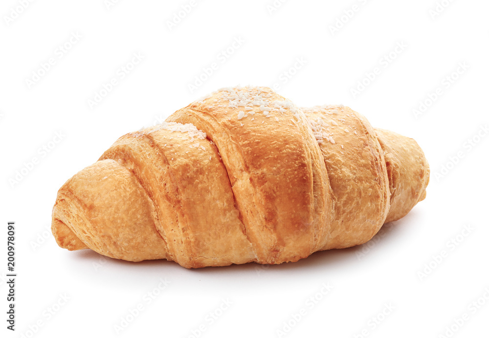 Tasty croissant on white background Tasty croissant on white background