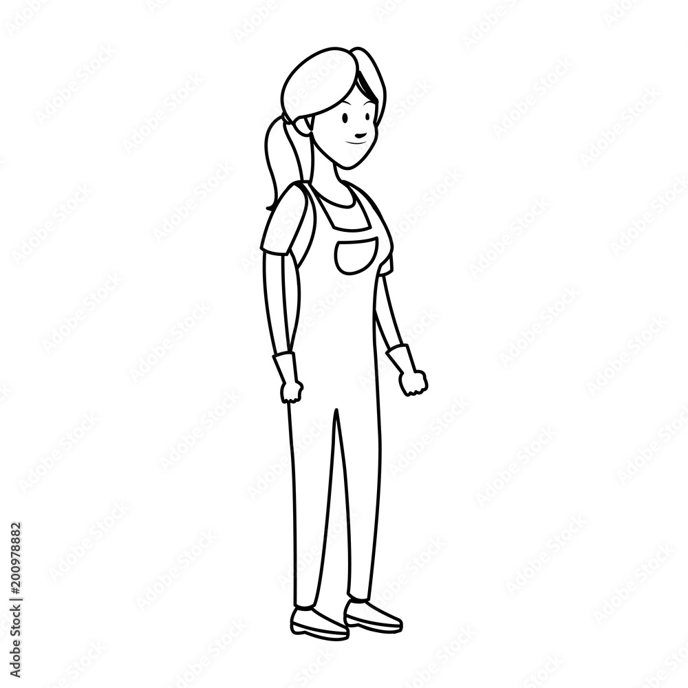 Construction female worker cartoon vector illustration graphic design Construction female worker cartoon vector illustration graphic design