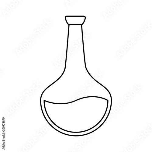Chemistry flask lab vector illustration graphic design