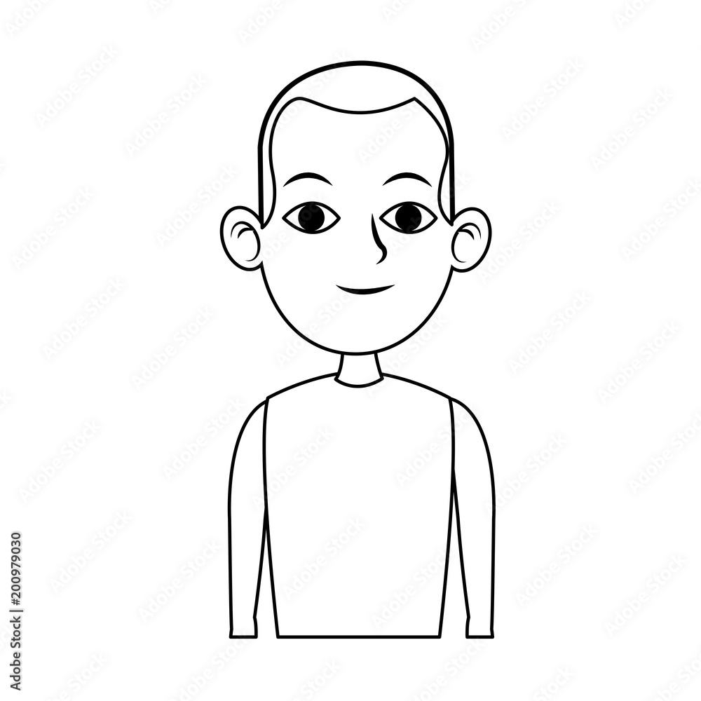 Young man with casual clothes vector illustration graphic design Young man with casual clothes vector illustration graphic design