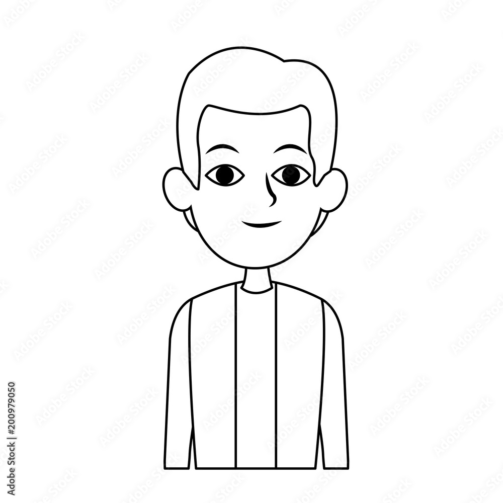 Young man with casual clothes vector illustration graphic design Young man with casual clothes vector illustration graphic design
