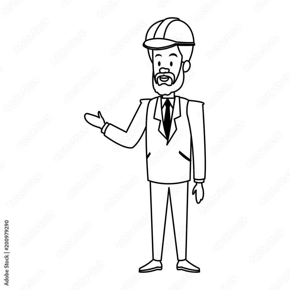 Engineer male cartoon vector illustration graphic design Engineer male cartoon vector illustration graphic design